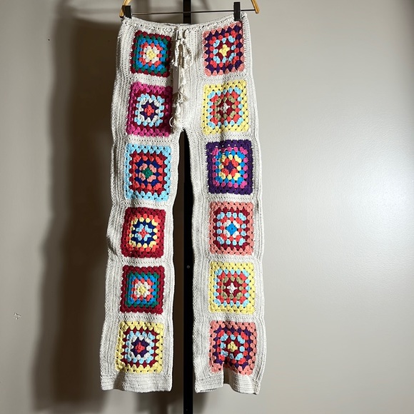 New Flook Crochet Knit Pants Size Xs 